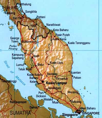  Malaysia on The Southern Part Of West Coast Of Peninsular Malaysia Is Composed Of