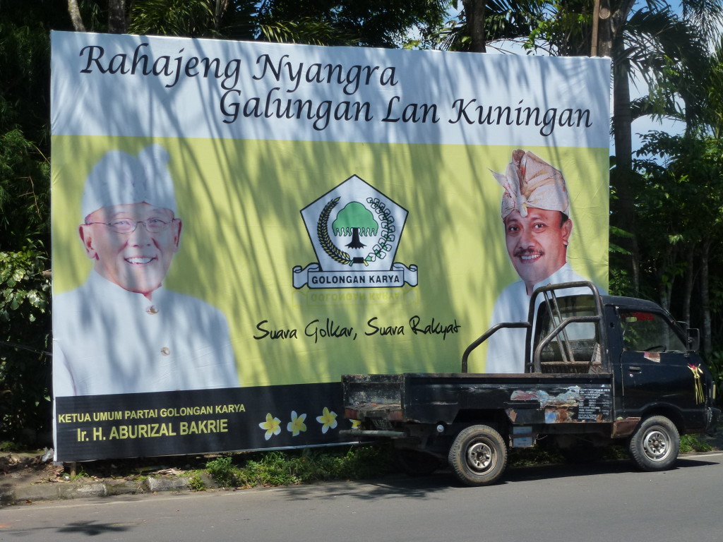 The Golkar's surprisingly modest billboard, By: Sita van Bemmelen