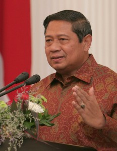SBY, president of Indonesia