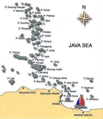 pulau seribu map