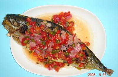 Grilled Fish With Dabu Dabu Sambal