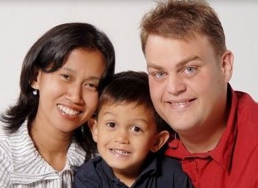 Siti and Benny with their son Kevin