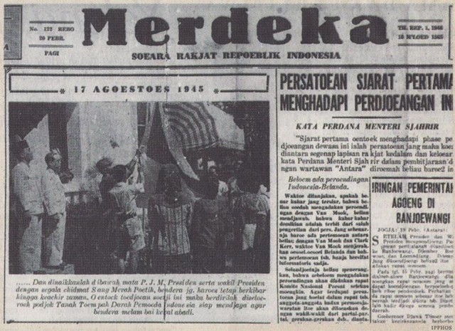 The news about the Proclamation of Independence in February 1946