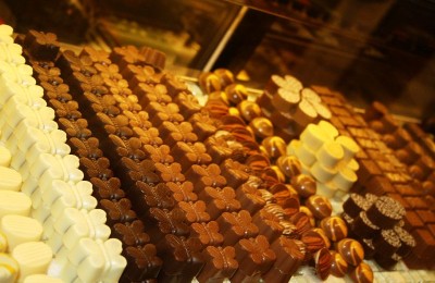Row & rows of chocolate, By: Gabi Yetter