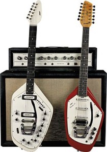 Vox organ guitar and 12 string electric mandolin guitar: