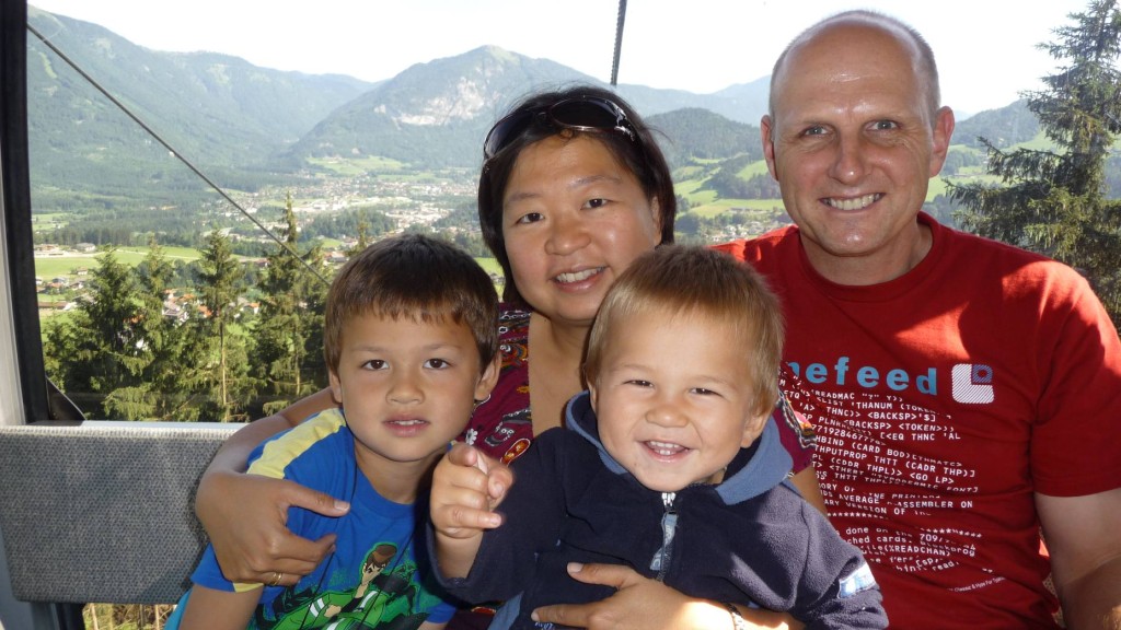 The whole family in Alpbachtal, Austria