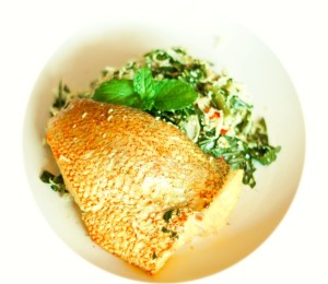 Red Snapper with Urap