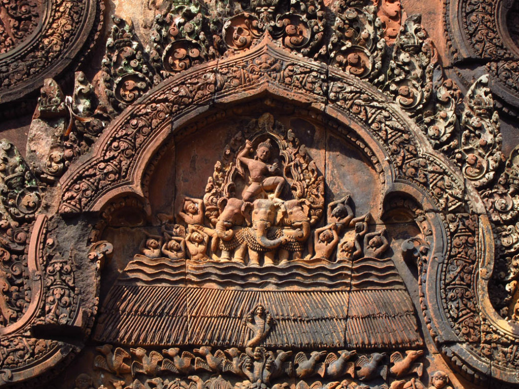 Banteay Srey Carving, By: Vijay Khurana