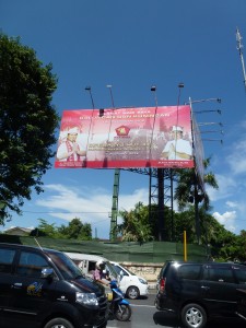 The massive billboard of Gerindra, By: Sita van Bemmelen