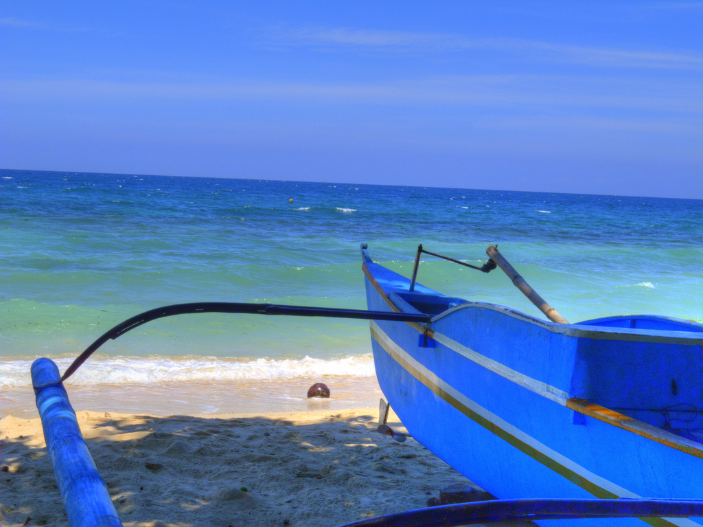 Davao beach life in blue, By: Edward Musiak