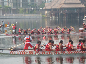 Malaysians celebrating the Dragon Boat Festival, By: Graham Hills