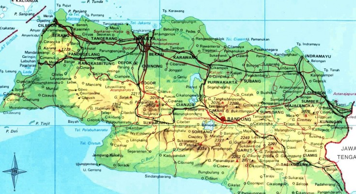 West Java map
