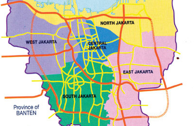 Jakarta map