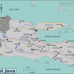 East Java map