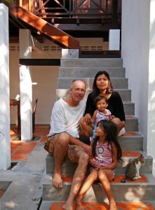 Family photo in Siem Reap