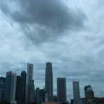 Rain clouds over Singapore, By: Koshyk