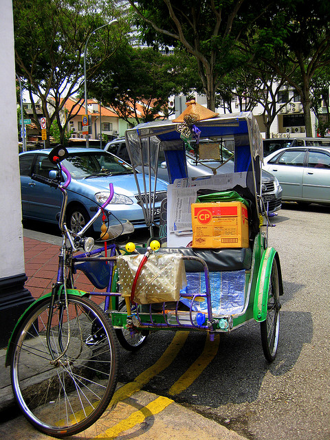 Singapore trishaw, By: Chang R