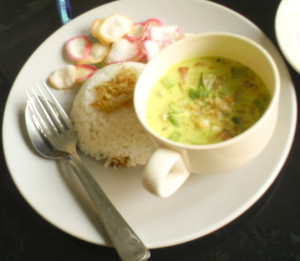 Hot and fragrant Soto Betawi