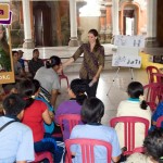 Sukacita shares knowledge with parents, children and schools