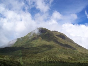 The majestic Mount Apo, visible from Davao city